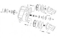 Передний мост Амкодор 320 CARRARO 370464 (28.25)