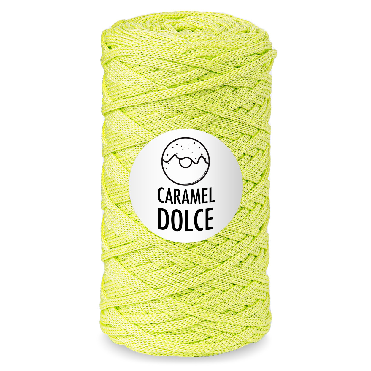 Шнур для вязания Caramel DOLCE 4 мм цвет лайм - фото 1 - id-p187424580