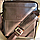 Стильная мужская сумка Polo Videng с плечевым ремнём (темный шоколад), фото 5