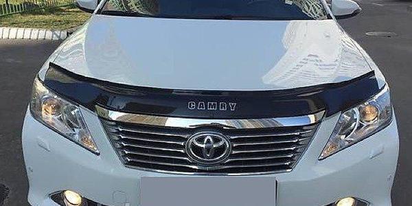 Дефлектор капота - мухобойка, Toyota Camry Ru 2011-2014, VIP TUNING