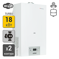 Газовый настенный котел Hubert AGB-18DX Wi-Fi