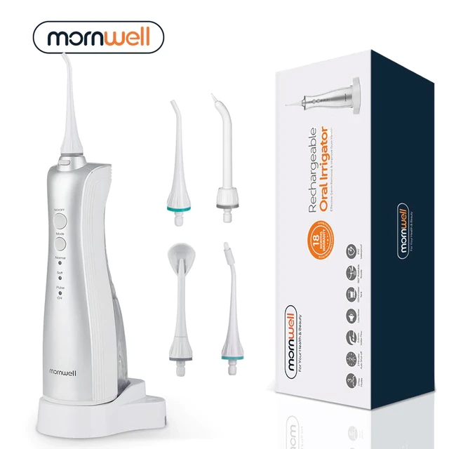 Портативный ирригатор для полости рта с функцией чистки зубов Mornwell D50 с индуктивной зарядкой