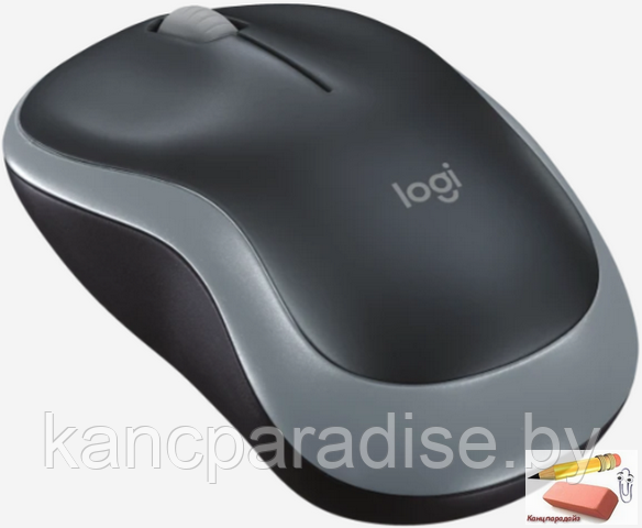 Мышь оптическая беспроводная Logitech Wireless Mouse M185 - SWIFT GREY, USB, серая, арт.910-002238 - фото 4 - id-p187453290