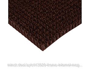 Коврик придверный "ТРАВКА" на противоскользящей основе 45*60 см., темно- коричневый (VORTEX 24101), фото 2