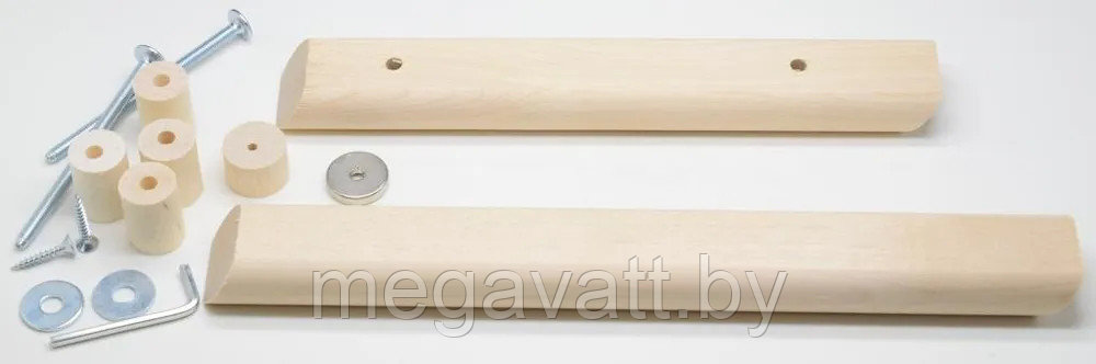 Ручка для банной двери, дерево, магнитный замок - фото 3 - id-p187459422