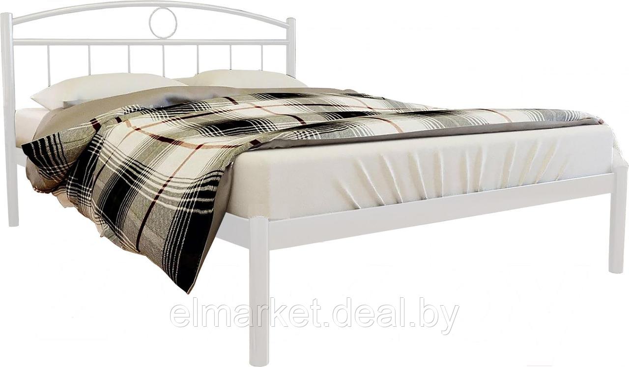 Односпальная кровать Князев Мебель Люмия белый муар - фото 1 - id-p187461968