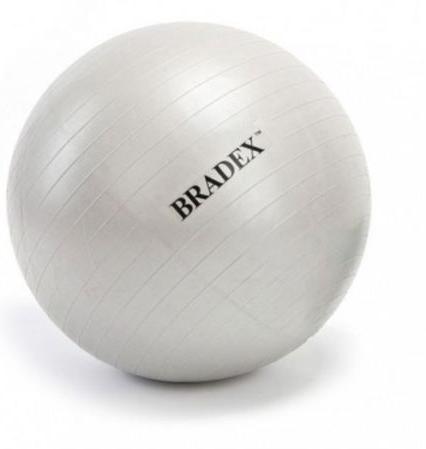 Мяч для фитнеса Bradex SF 0016 "Фитбол-65" серый, 65 см - фото 1 - id-p187462677