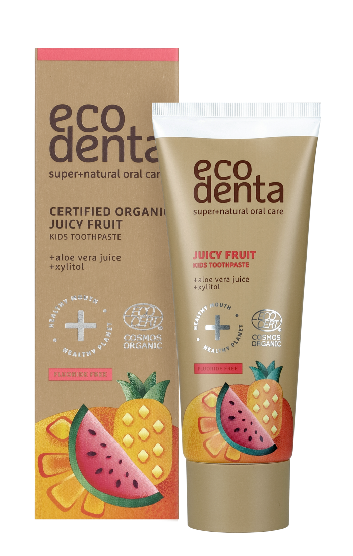 Детская зубная паста Ecodenta Certifield Organic Juicy fruit, 75 мл - фото 1 - id-p187462901