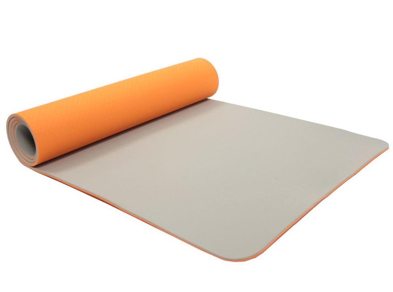 Коврик для йоги и фитнеса Bradex SF 0403 двухслойный, оранжевый