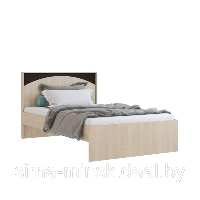 Кровать «Ева», 1200 × 2000 мм, без основания, цвет дуб сонома / дуб венге - фото 1 - id-p187465520