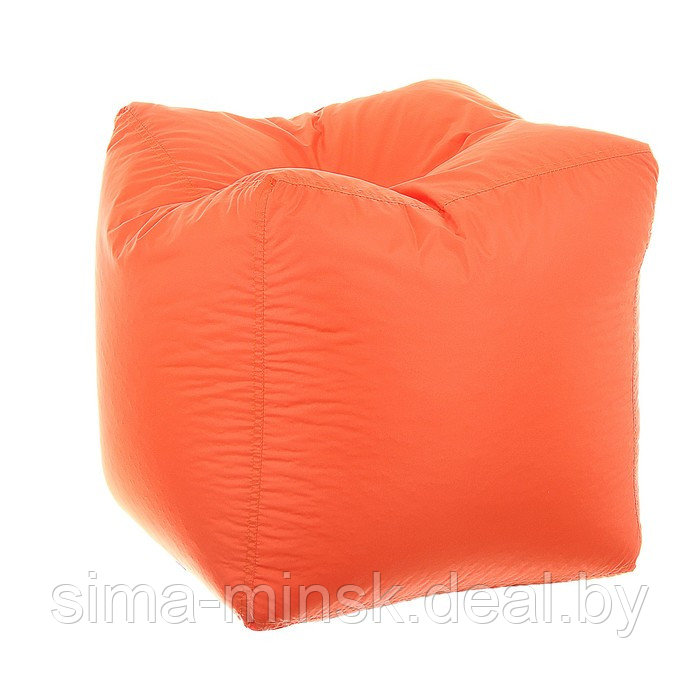 Пуфик-куб, 45х45 см, цвет оранжевый - фото 1 - id-p187473824