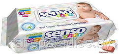 Салфетки влажные Senso Baby, с клапаном, 120 штук, арт.624623