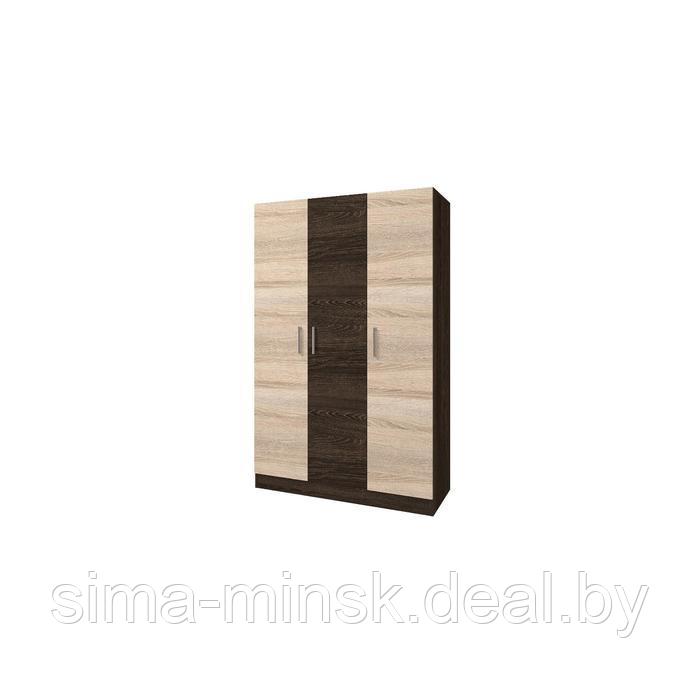 Шкаф 3-х створчатый без зеркала «Леси», 120 × 46,6 × 190 см, цвет кантербери/сонома - фото 1 - id-p187470110
