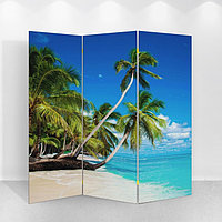 Ширма "Пальмы на пляже", 150 х 160 см
