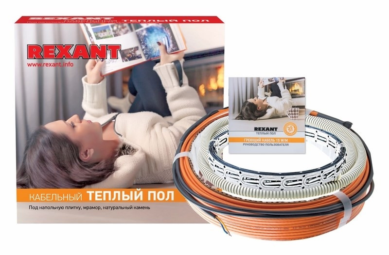 Нагревательный кабель Rexant RND-100-1500 100 м 1500 Вт - фото 1 - id-p187484077