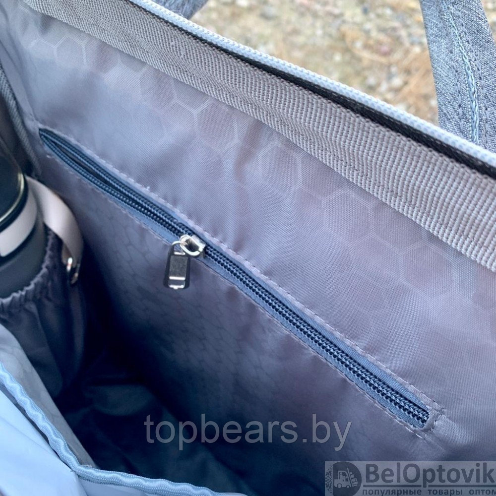 Сумка-рюкзак на коляску 1 Premium Class для мамы и ребёнка с непромокаемым отделением - фото 3 - id-p187484634