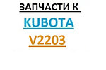 Запчасти к двигателям Kubota V2203