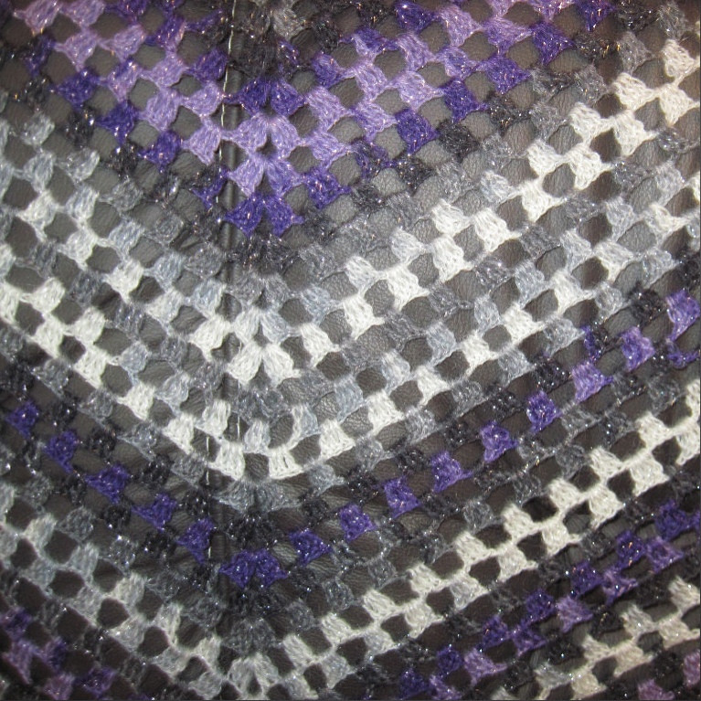 Шаль платок вязаная треугольная - фото 1 - id-p88841840