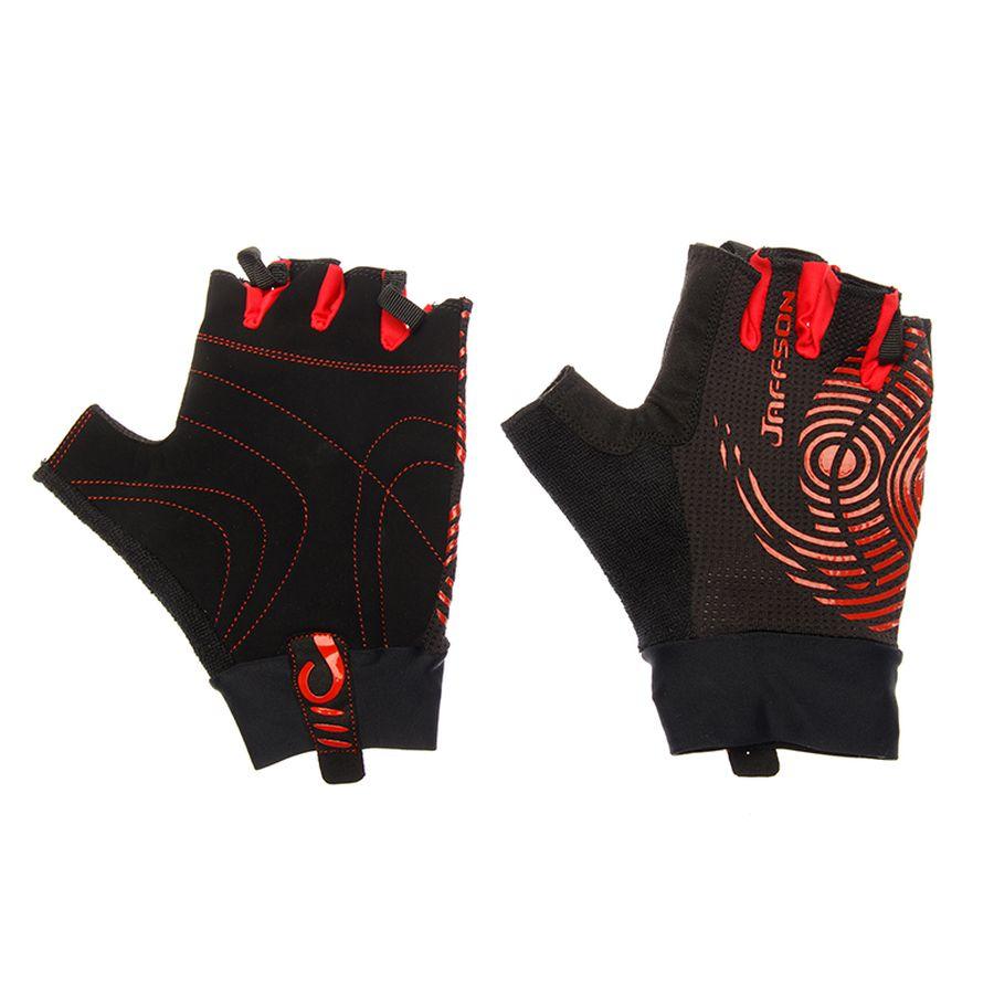 Перчатки JAFFSON SCG 46-0336 S (чёрный/красный) - фото 1 - id-p187486200