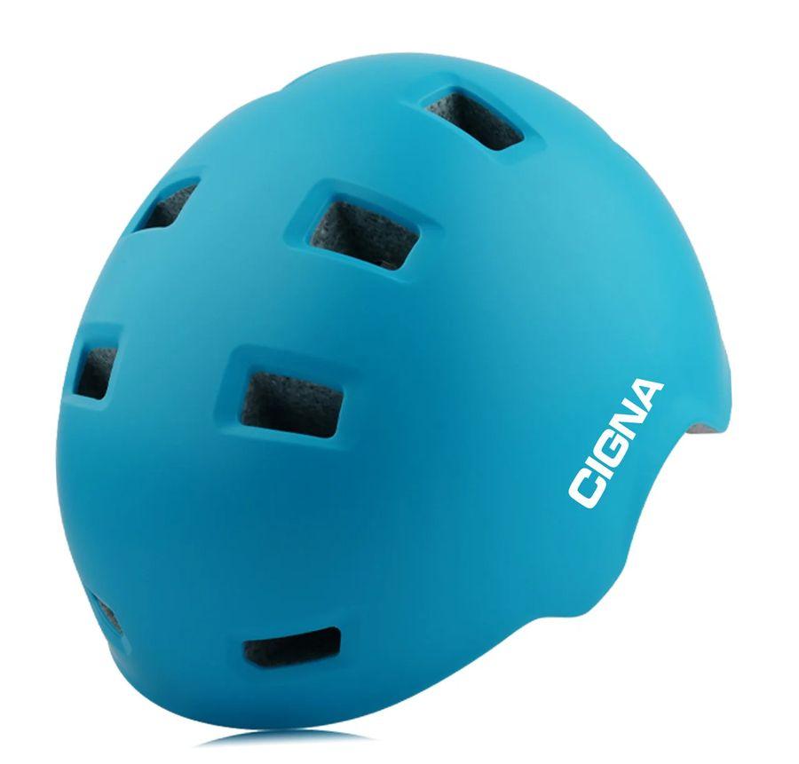Шлем велосипедный детский Cigna TS-91  (бирюзовый, 48-53см)