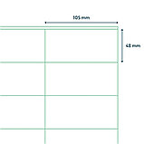 Самоклеящиеся этикетки универсальные "Rillprint", 105x48 мм, 100 листов, 12 шт, белый, фото 3