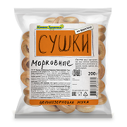 Сушки морковные "Компас Здоровья", 200г 1/16