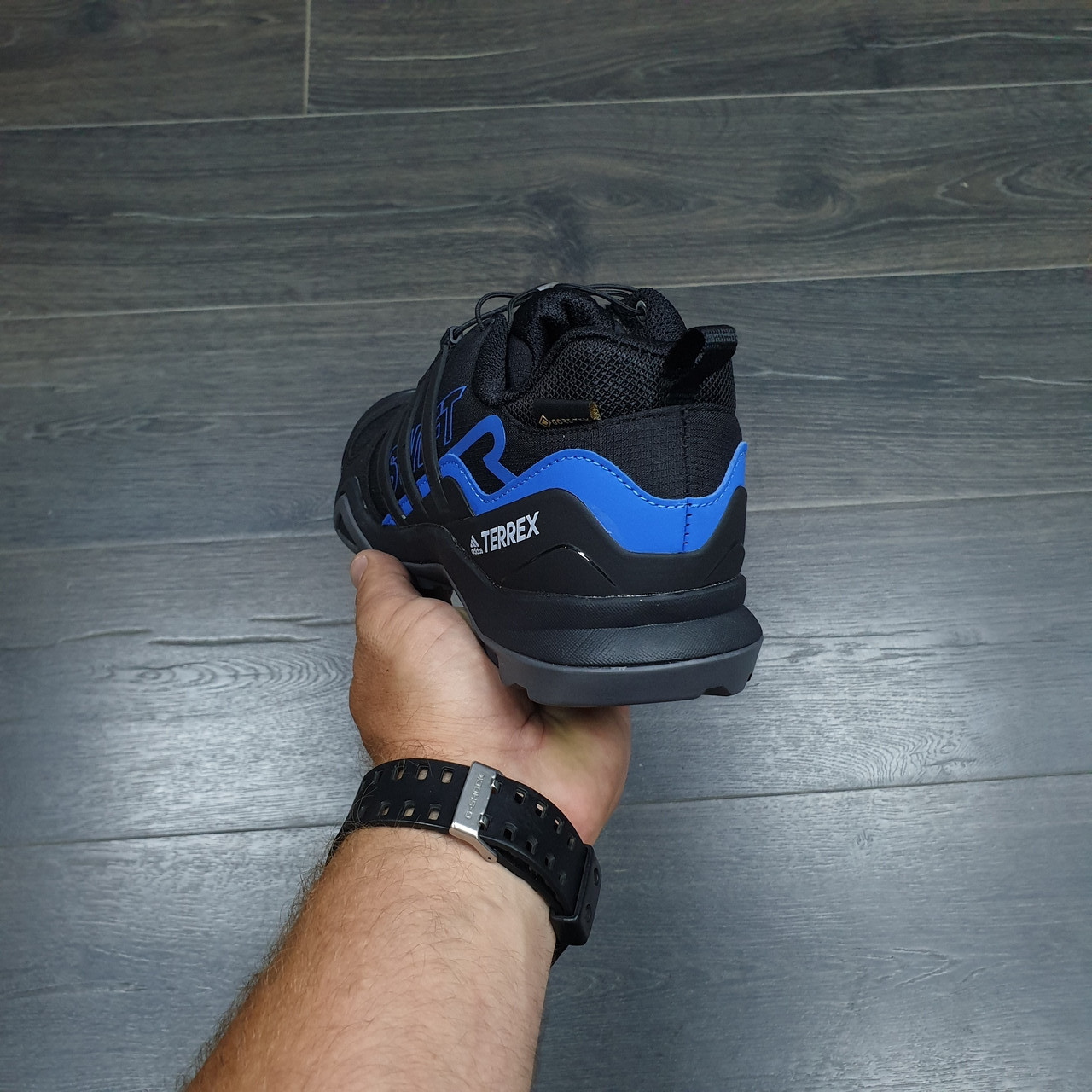 Кроссовки Adidas Terrex Swift Low Black Blue - фото 4 - id-p187425101