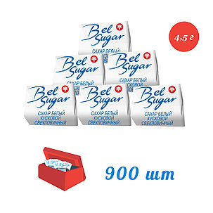 Сахар белый, прессованный, быстрорастворимый, кубик 4,5 г, коробка 900 шт., фото 2