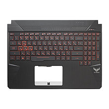 Верхняя часть корпуса (Palmrest) Asus TUF Gaming FX505 с клавиатурой, с красной подсветкой, RU
