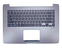 Верхняя часть корпуса (Palmrest) Asus ZenBook UX530 с клавиатурой, с подсветкой, серебристый, RU