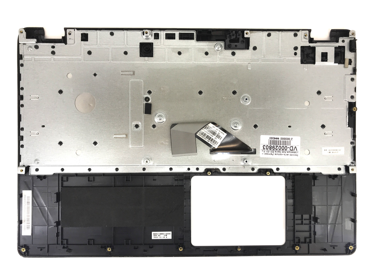 Верхняя часть корпуса (Palmrest) Acer Aspire ES1-531 c клавиатурой, черный (с разбора) - фото 2 - id-p187529281