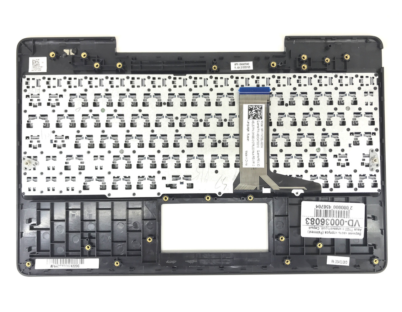 Верхняя часть корпуса (Palmrest) Asus Transformer Book T100 с клавиатурой, серый - фото 2 - id-p187529282