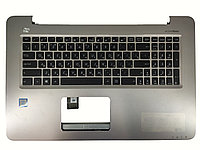 Верхняя часть корпуса (Palmrest) Asus VivoBook X756 с клавиатурой, серебристый