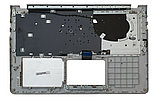 Верхняя часть корпуса (Palmrest) Asus VivoBook S530 с клавиатурой, с подсветкой, серебристый, фото 2