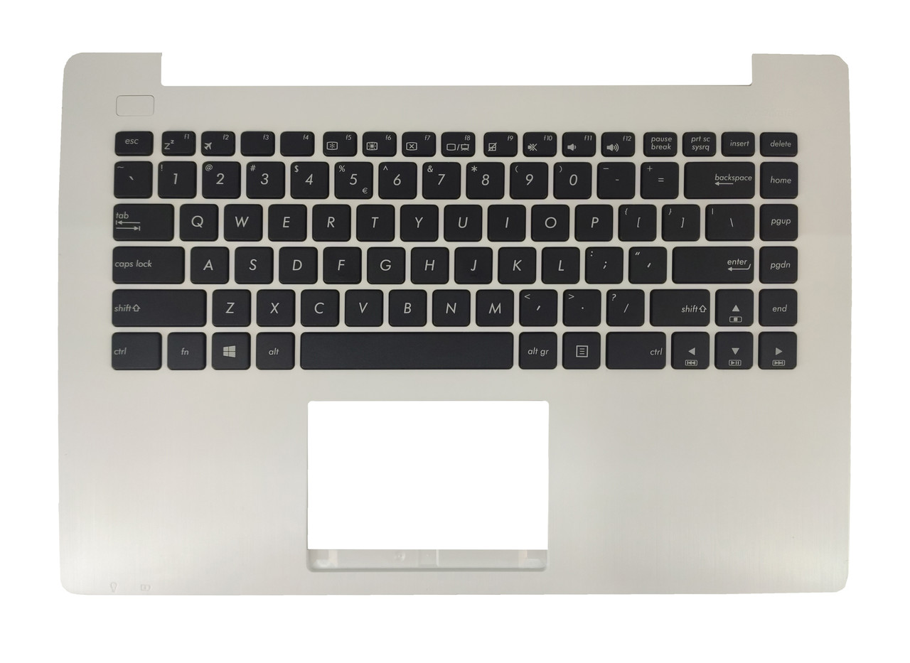 Верхняя часть корпуса (Palmrest) Asus VivoBook X453 с клавиатурой, белый, ENG
