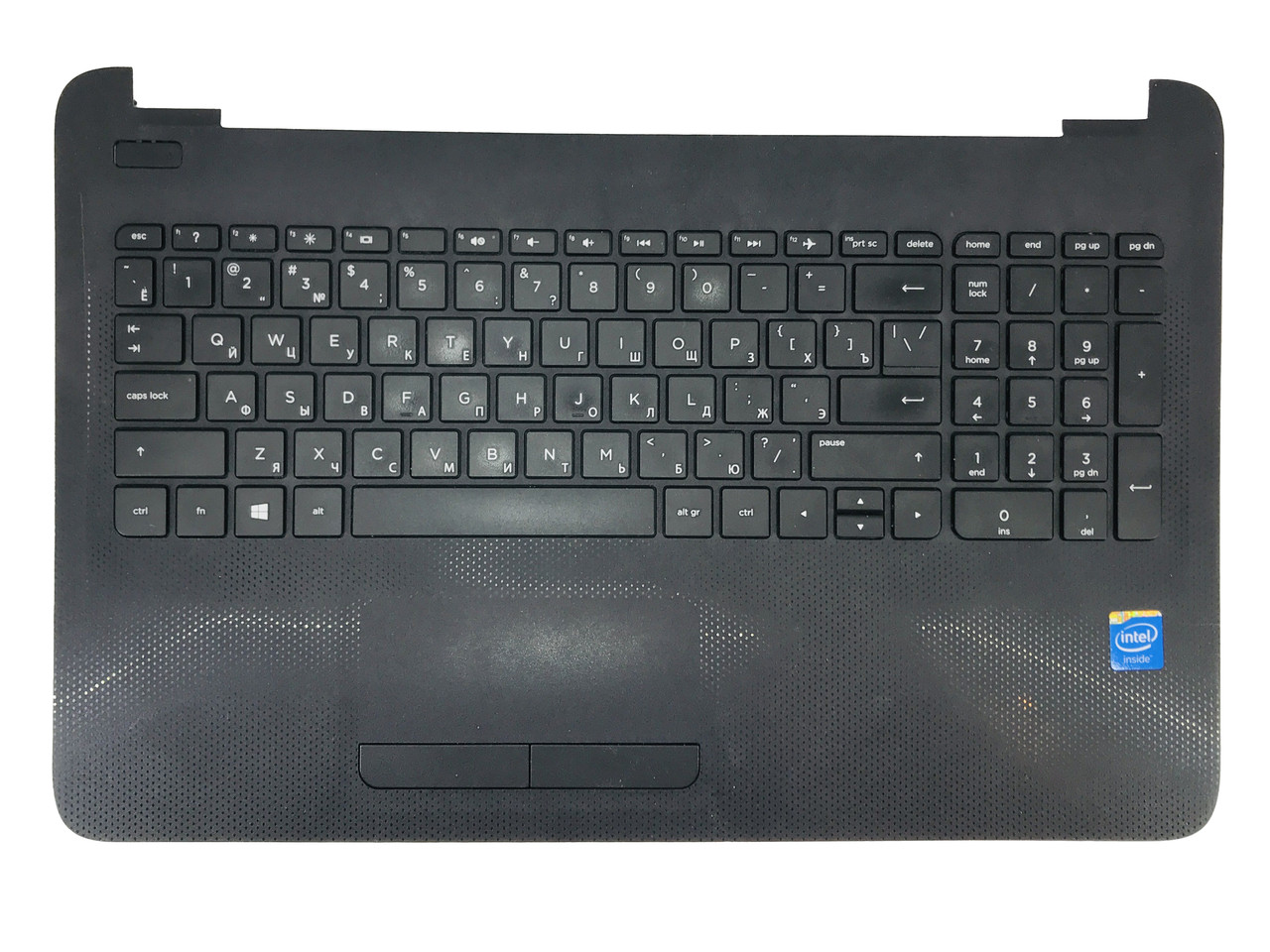 Верхняя часть корпуса (Palmrest) HP 250 255 256 G4 G5 15-AC 15-AF с тачпадом нерабочей клавиатурой (с разбора) - фото 1 - id-p187529401