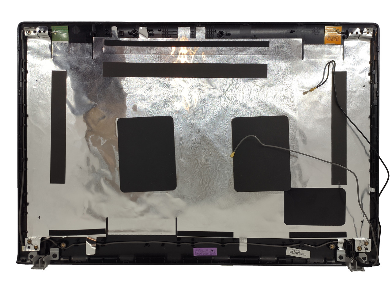 Крышка матрицы Samsung RV515, серебристая с черным (с разбора) - фото 2 - id-p187529460