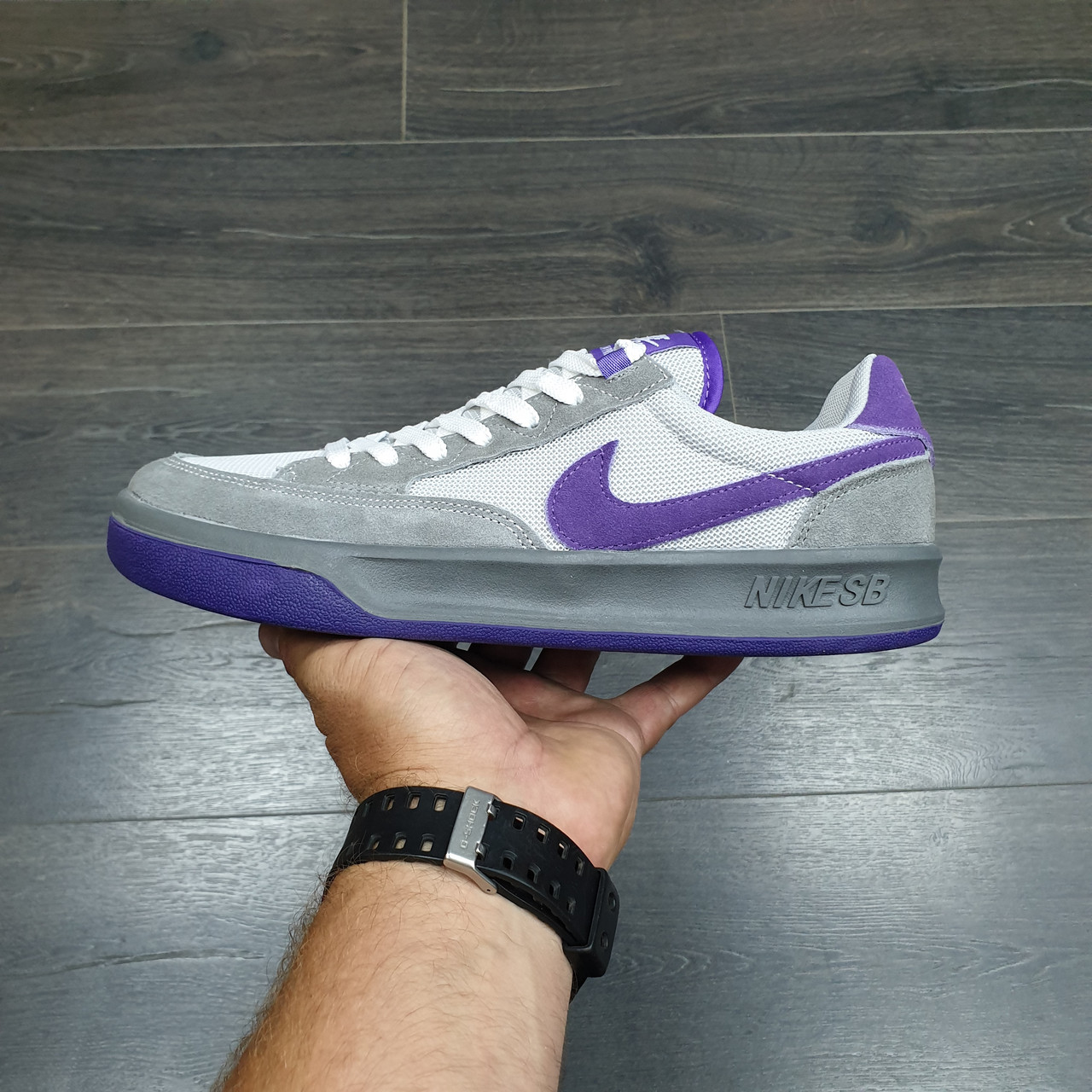 Кроссовки Nike SB Adversary 2 Purple Gray White