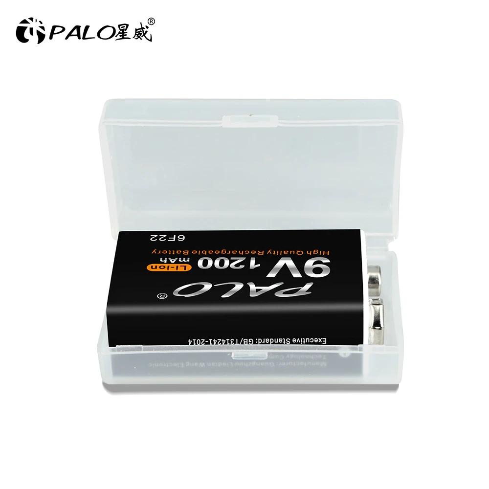Аккумуляторная батарея Крона PALO 1200mAh 9V с micro USB портом 1шт - фото 4 - id-p187542286
