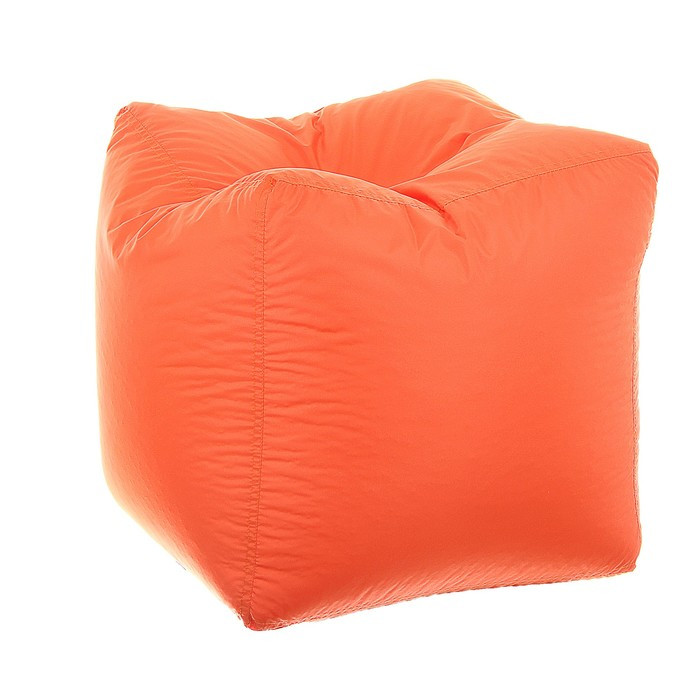 Пуфик-куб, 45х45 см, цвет оранжевый - фото 1 - id-p187544129