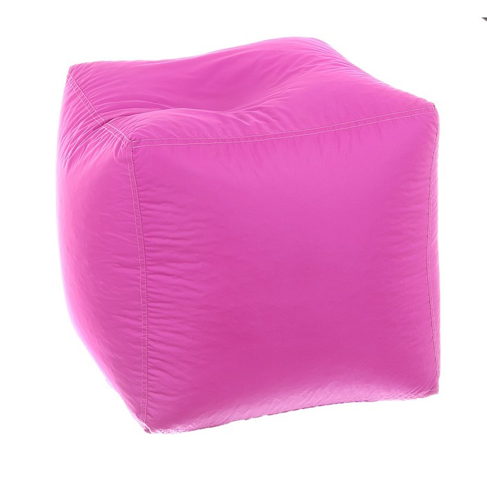 Пуфик-куб, 45х45 см, цвет розовый - фото 1 - id-p187544130