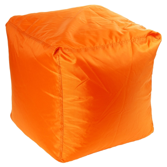 Пуфик-куб, 45×45см, цвет оранжевый - фото 1 - id-p187544135