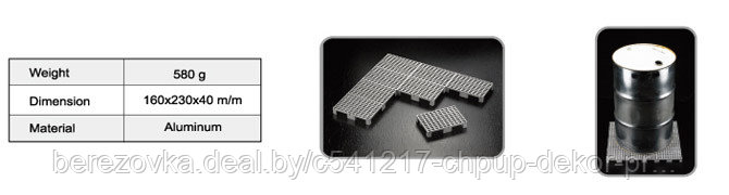 Алюминиевый поддон под бочку (сборный) HZ 04.115 - фото 2 - id-p187553074