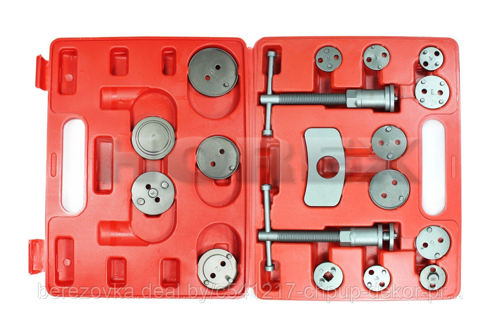 Набор инструмента для возврата тормозных цилиндров, 18 предметов HZ 25.1.010J - фото 2 - id-p187552231