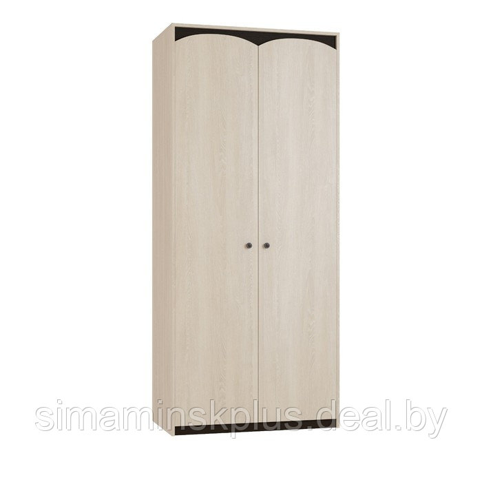 Шкаф 2-х дверный для одежды «Ева», 940 × 524 × 2168 мм, цвет дуб сонома / дуб венге - фото 1 - id-p187558542
