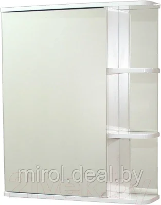 Шкаф с зеркалом для ванной СанитаМебель Камелия-09.60 - фото 1 - id-p187560175