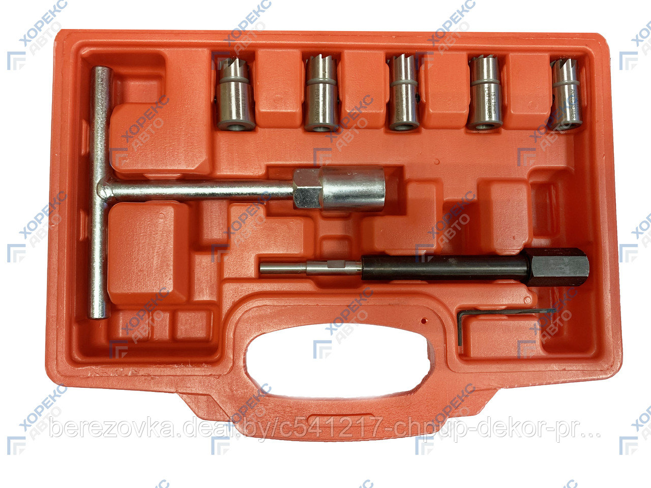 Набор инструментов для восстановления и очистки посадочных мест форсунок, 7 пр. HZ 25.1.073S - фото 3 - id-p187552653