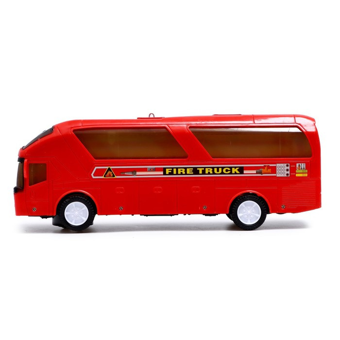 Автобус «Город», свет и звук, работает от батареек, цвет красный - фото 2 - id-p187575030