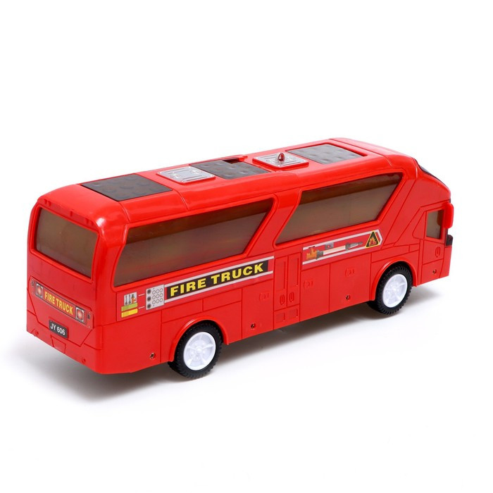 Автобус «Город», свет и звук, работает от батареек, цвет красный - фото 3 - id-p187575030