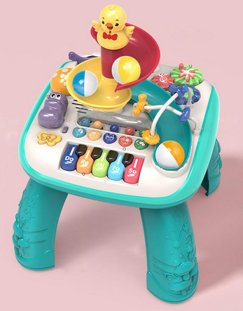 Детский музыкальный развивающий столик пианино с шариками Уточка - фото 1 - id-p187591823